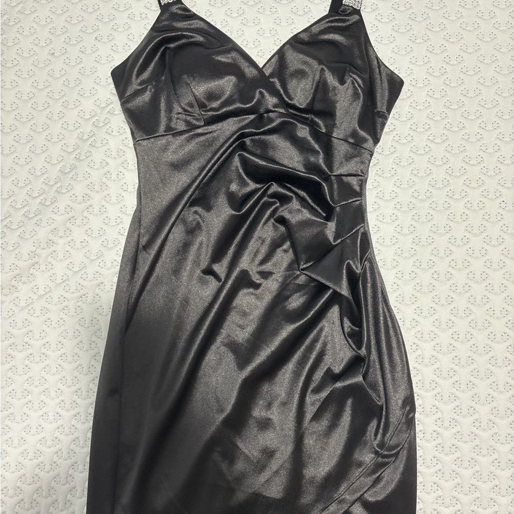 BCX Black Dress with Zipper Detail